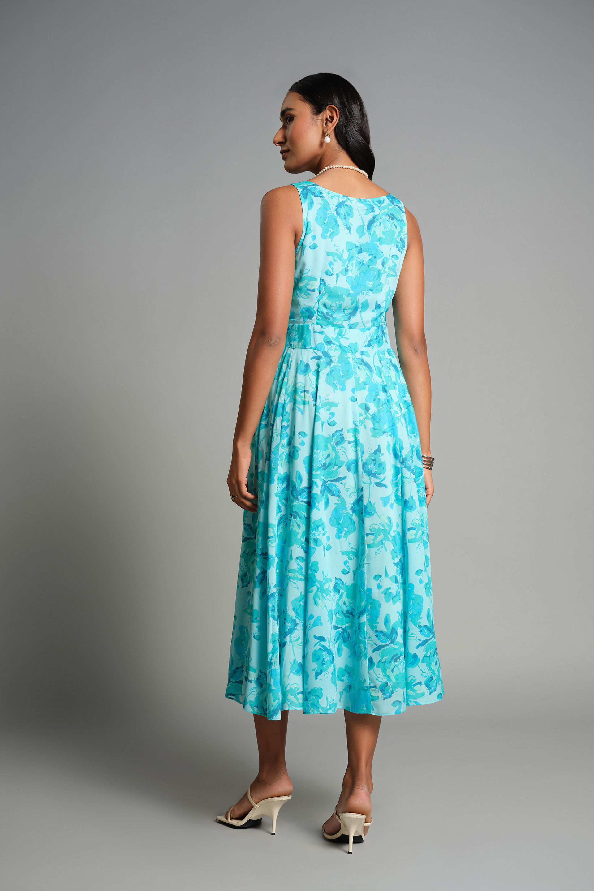 Dreamy Aqua Dress, Aqua, image 3